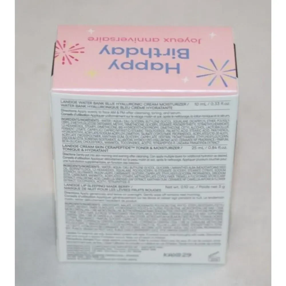 LANEIGE 3PC - Water Bank Lip Sleeping Mask Cream Skin NEW - Picture 3 of 7